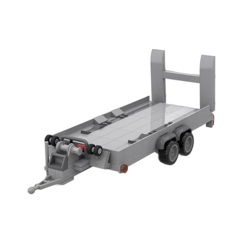 4x4 Off-Road Pickup Truck with Vehicle Trailer Building Kit | LEGO-Compatible MOC - 3