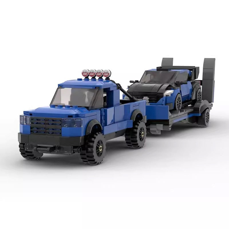 4x4 Off-Road Raptor Truck and Rally Racing Car Building Kit - 3