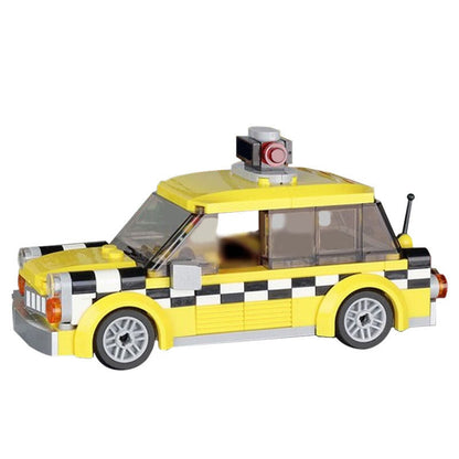 6-Wide Taxi MOC Building Kit | Compact Urban Vehicle Model - 2