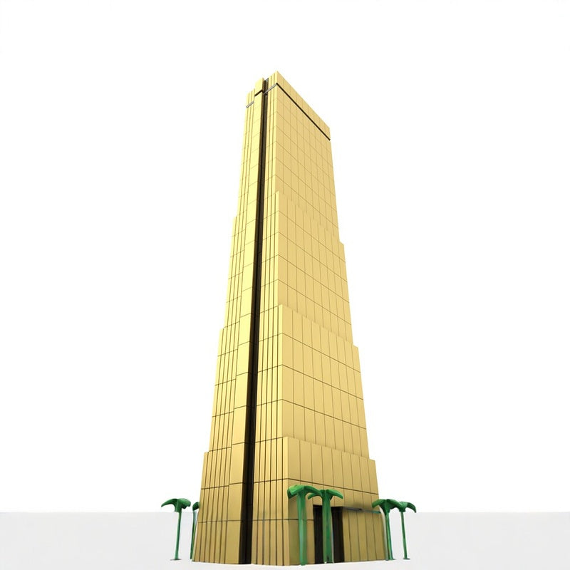 63 Building Seoul Golden Skyscraper 1:800 MOC Building Kit - 4