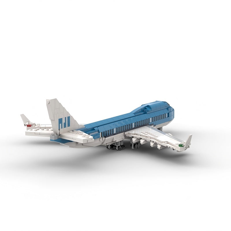 747-400 Wide Body Aircraft MOC Building Kit | 1:200 Commercial Jet Model - 2