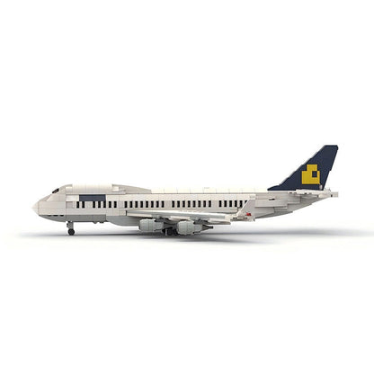 747-400 Wide Body Aircraft MOC Building Kit | 1:200 Commercial Jet Model - 2