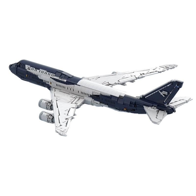 747-8I Commercial Jumbo Jet Building Kit | 100 Years Livery Compatible MOC - 5