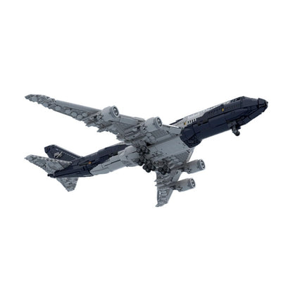 747-8I Commercial Jumbo Jet Building Kit | 100 Years Livery LEGO-Compatible MOC - 3