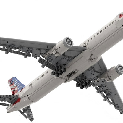 777-300ER Widebody Aircraft MOC Building Kit | Passenger Plane Model - 4