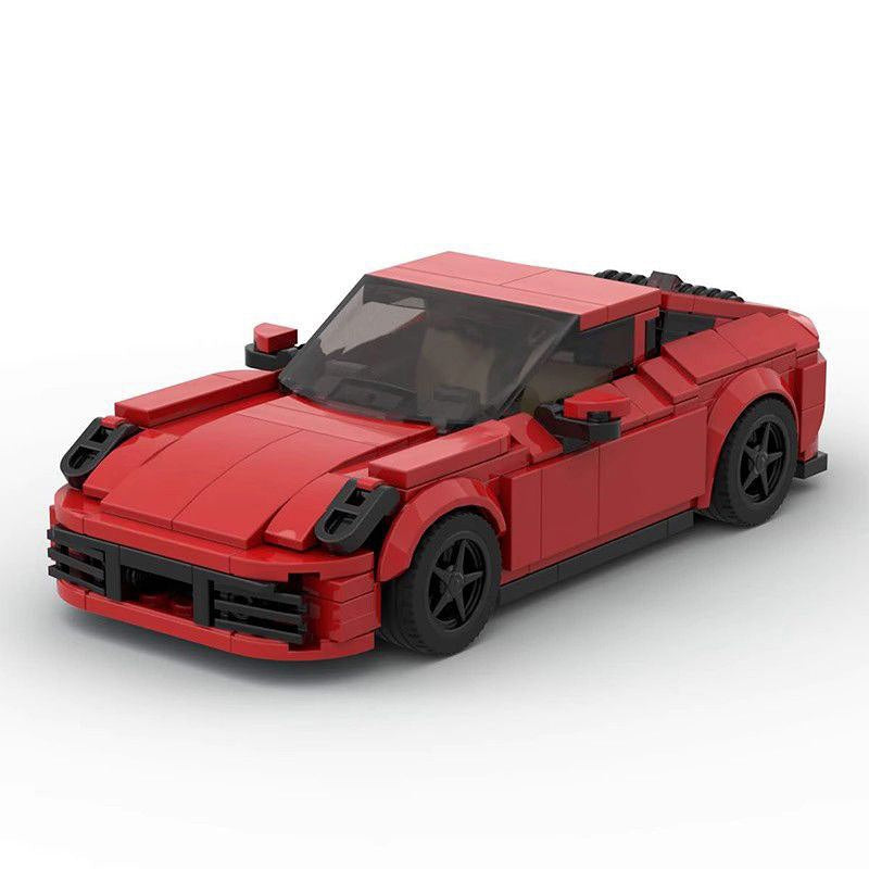 8-Stud 911-Style Turbo Sports Car Building Kit | LEGO-Compatible MOC - 1