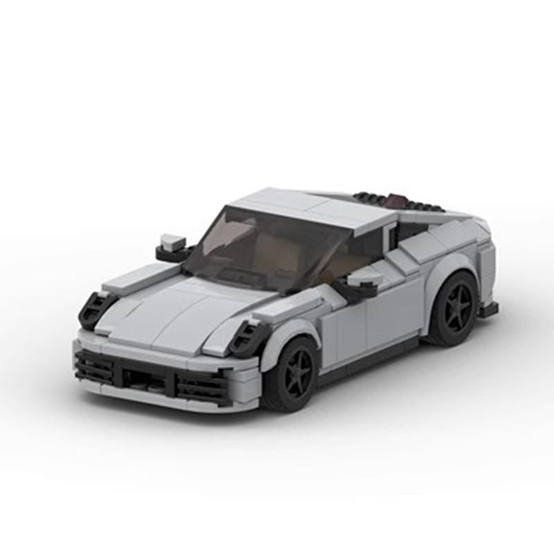 8-Stud 911-Style Turbo Sports Car Building Kit | LEGO-Compatible MOC - 2