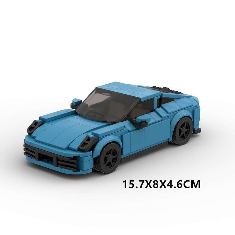 8-Stud 911-Style Turbo Sports Car MOC Building Kit - 7