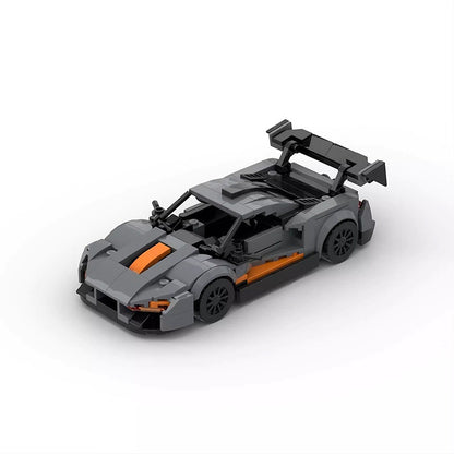 8-Stud Wide British Hypercar Building Kit | LEGO-Compatible Speed Racer MOC - 3
