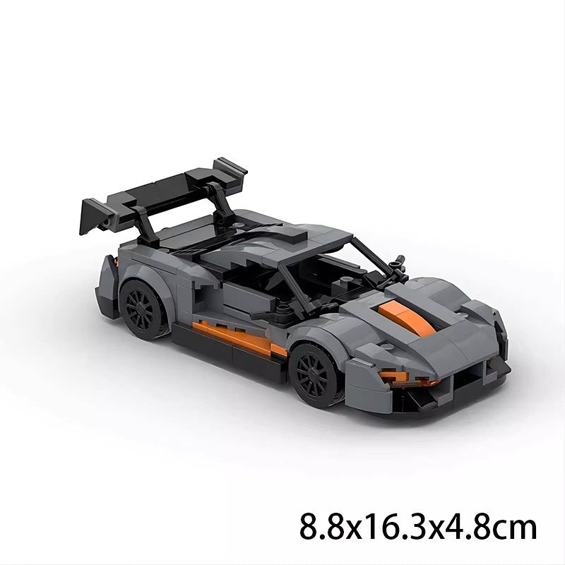 8-Stud Wide British Hypercar Building Kit | LEGO-Compatible Speed Racer MOC - 5