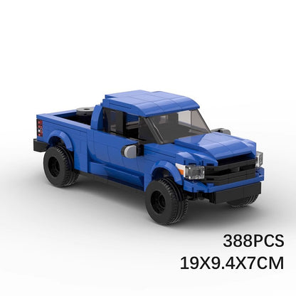 8 Stud Wide Pickup Truck Building Kit | LEGO-Compatible MOC - 6