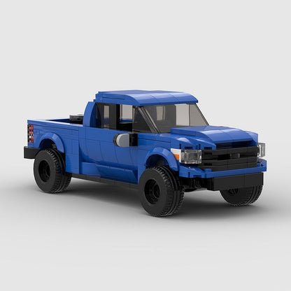 8 Stud Wide Pickup Truck MOC Building Kit | Detailed Vehicle Model - 2