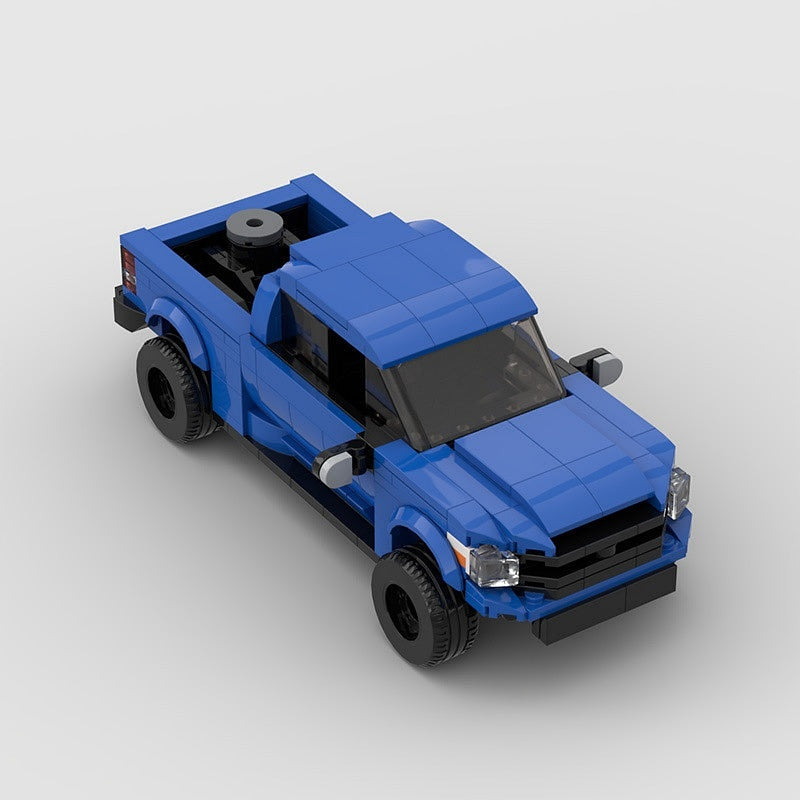 8 Stud Wide Pickup Truck MOC Building Kit | Detailed Vehicle Model - 5