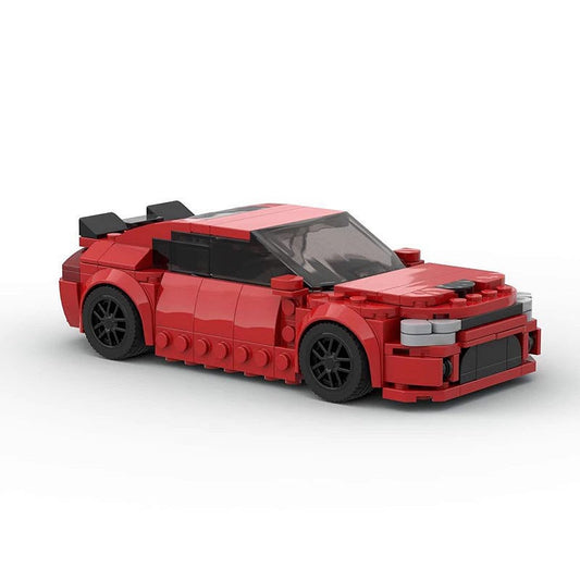 8-Wide Classic American Muscle Car MOC Building Kit | Vehicle Model - 1