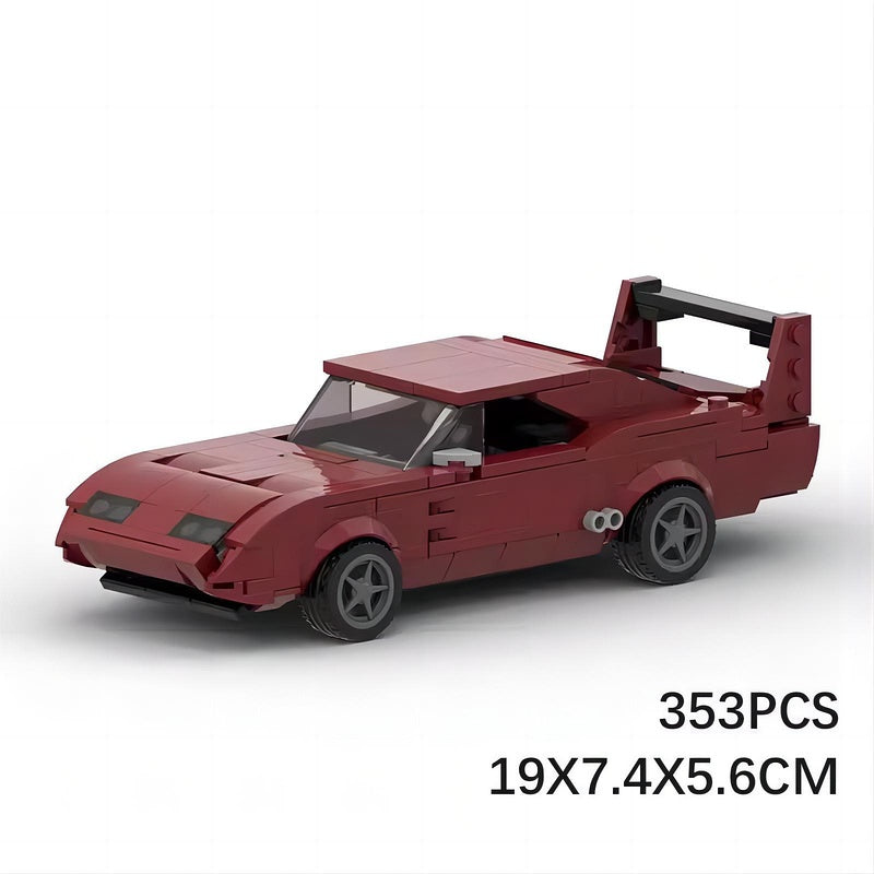 8-Wide Daytona Style Muscle Car Building Kit | LEGO-Compatible MOC - 6