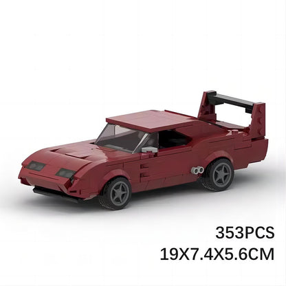 8-Wide Daytona Style Muscle Car Building Kit | LEGO-Compatible MOC - 6