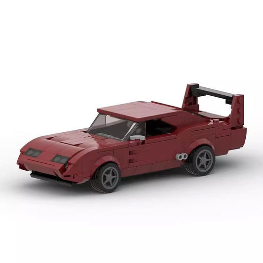 8-Wide Daytona Style Muscle Car MOC Building Kit | Racing Vehicle Model - 1
