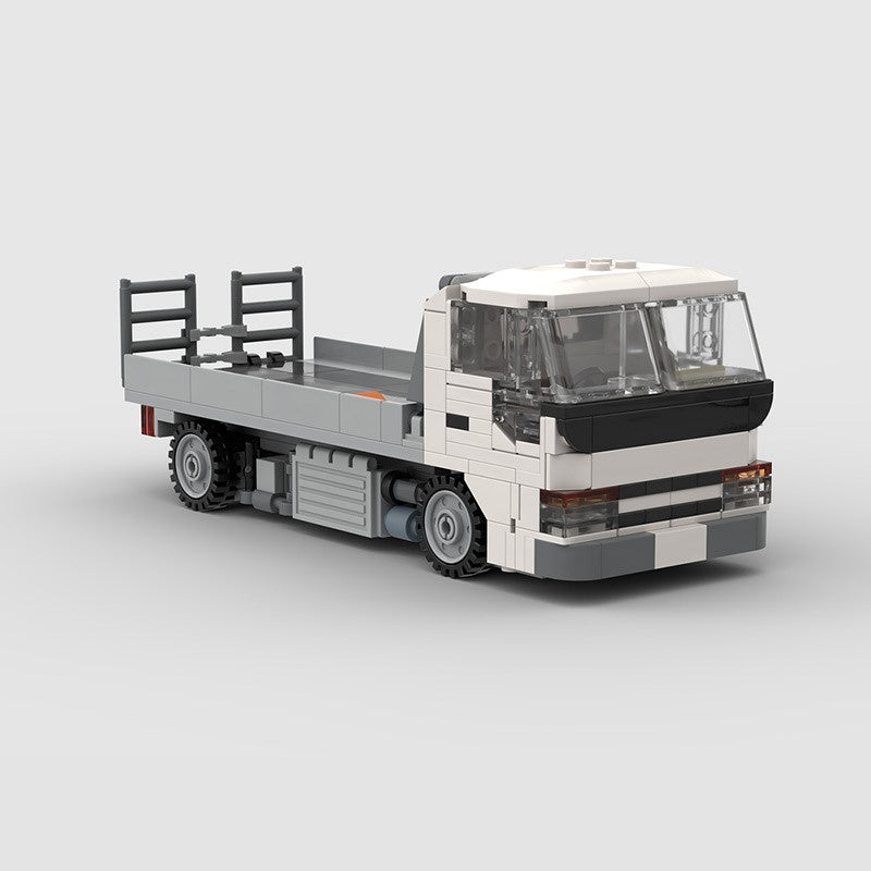 8-Wide Flatbed Car Carrier Truck Building Kit | Tilt Bed Loader LEGO-Compatible MOC - 1