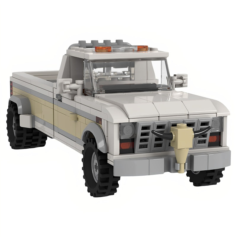 8-Wide Heavy Duty Dually Pickup Truck MOC Building Kit - 2