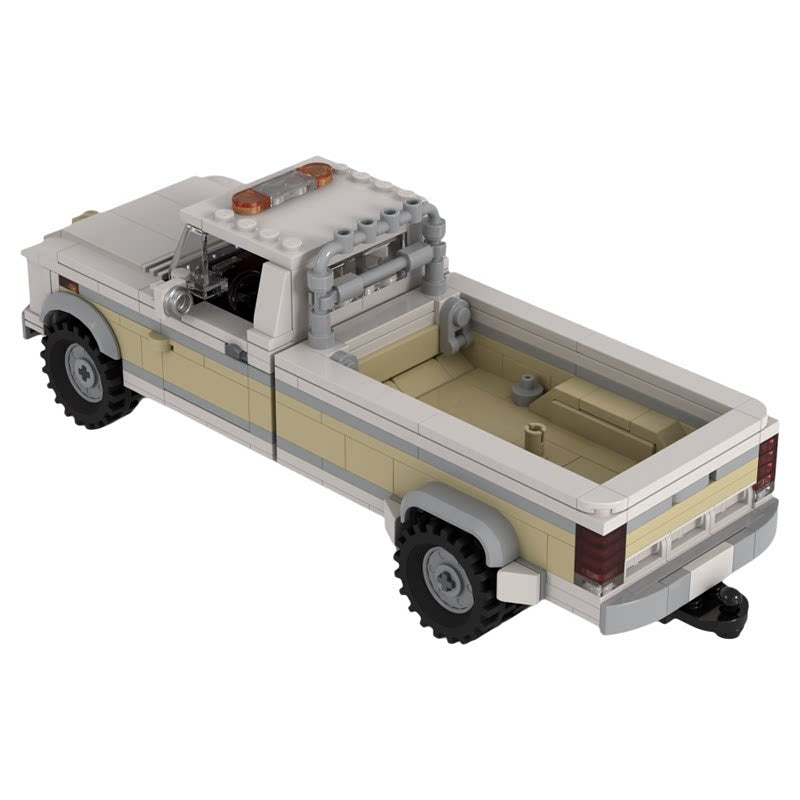 8-Wide Heavy Duty Dually Pickup Truck MOC Building Kit - 3