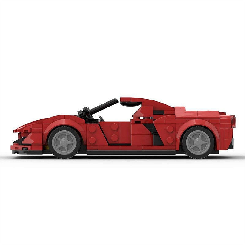 8-Wide Italian Hybrid Hypercar MOC Building Kit | Supercar Model - 2