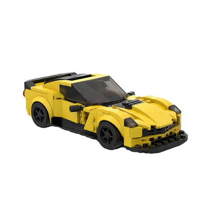 8-Wide Z06 Sports Car MOC Building Kit | Performance Vehicle Model - 1