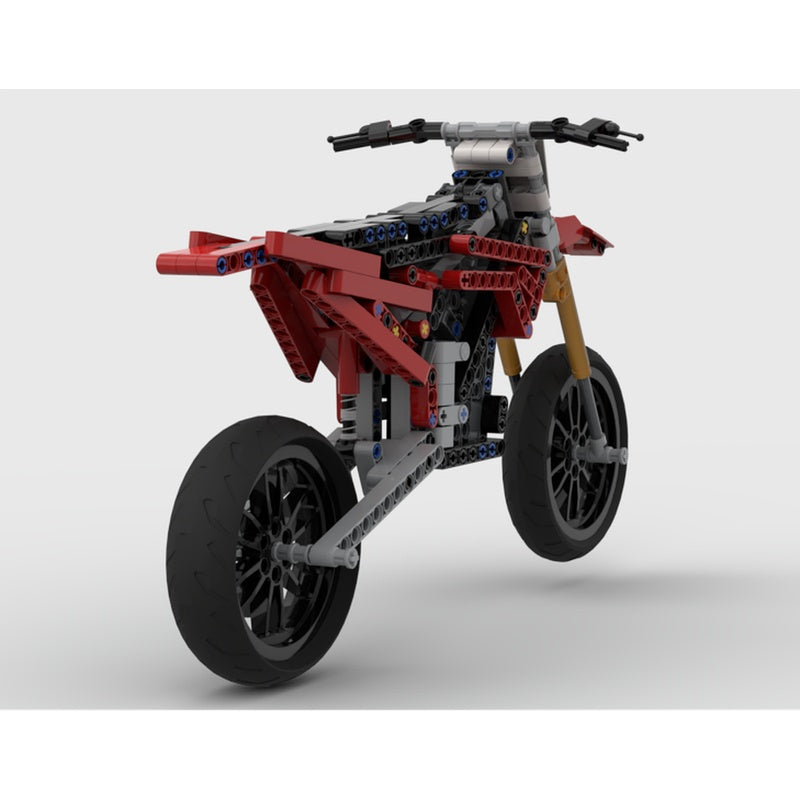 80HP Electric Supermoto Race Bike MOC Building Kit - 2