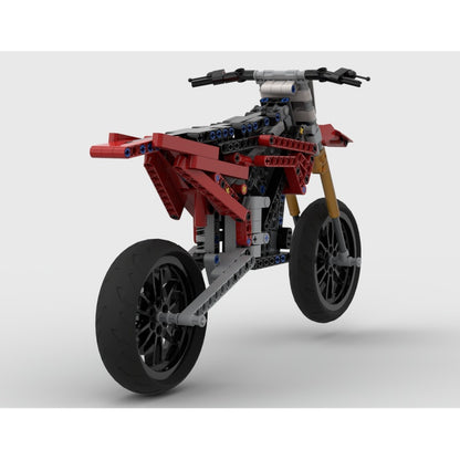 80HP Electric Supermoto Race Bike MOC Building Kit - 2