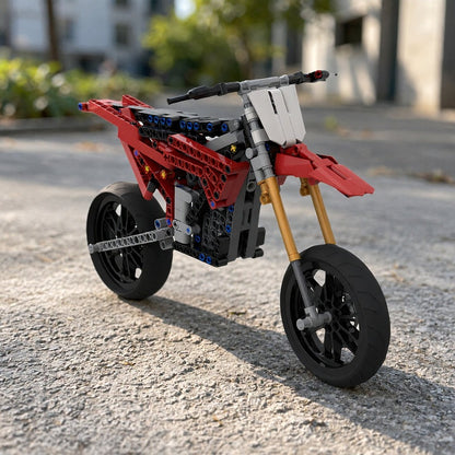 80HP Electric Supermoto Race Bike MOC Building Kit - 4