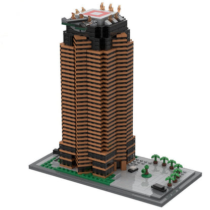 80s Action Movie Plaza Building Kit | LEGO-Compatible MOC - 1