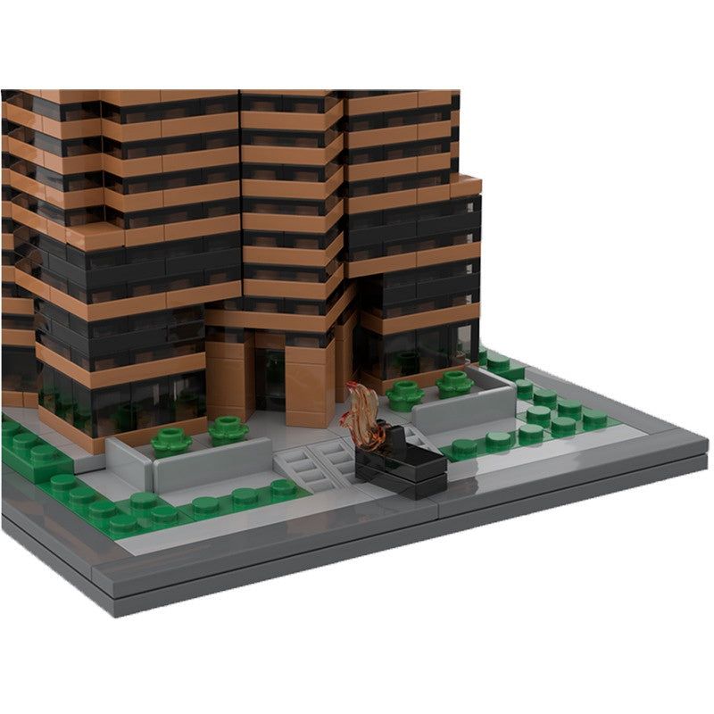 80s Action Movie Plaza Building Kit | LEGO-Compatible MOC - 3