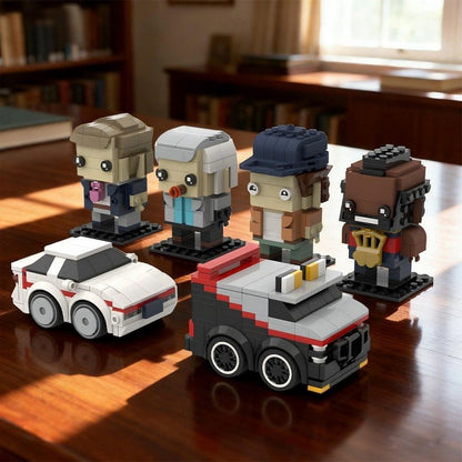 80s Action Team Van & Character MOC Building Kit | Retro Vehicle Model - 7