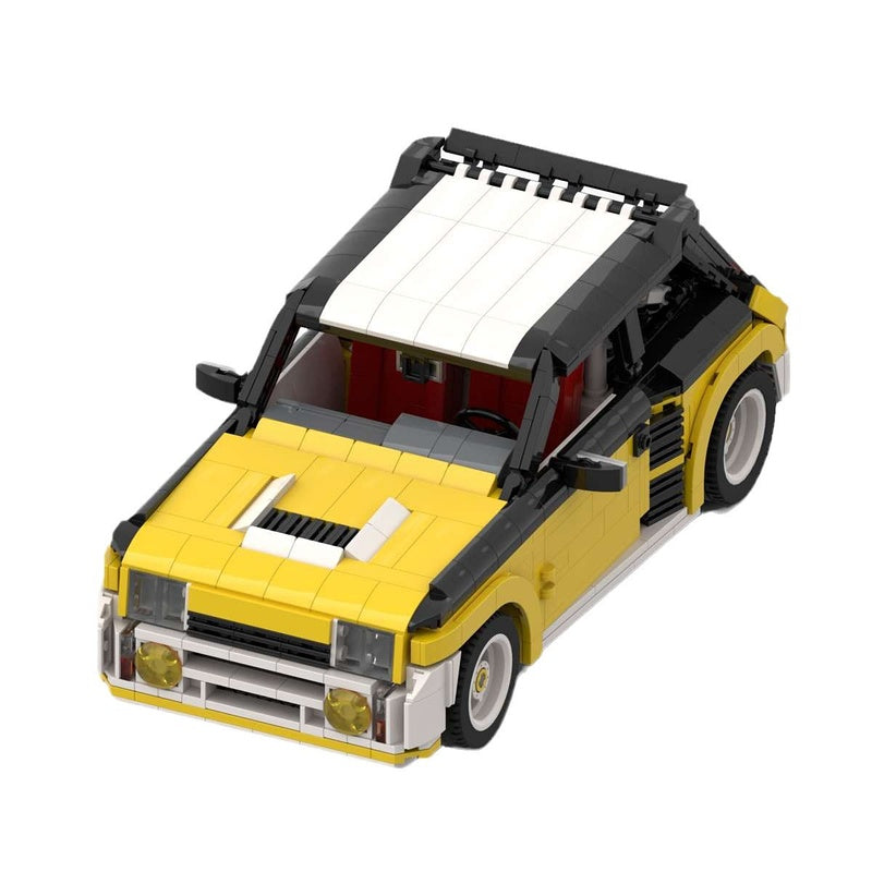 80s Turbo Rally Hatchback Building Kit | LEGO-Compatible MOC - 5