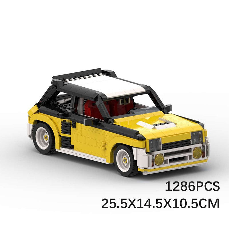 80s Turbo Rally Hatchback Building Kit | LEGO-Compatible MOC - 6
