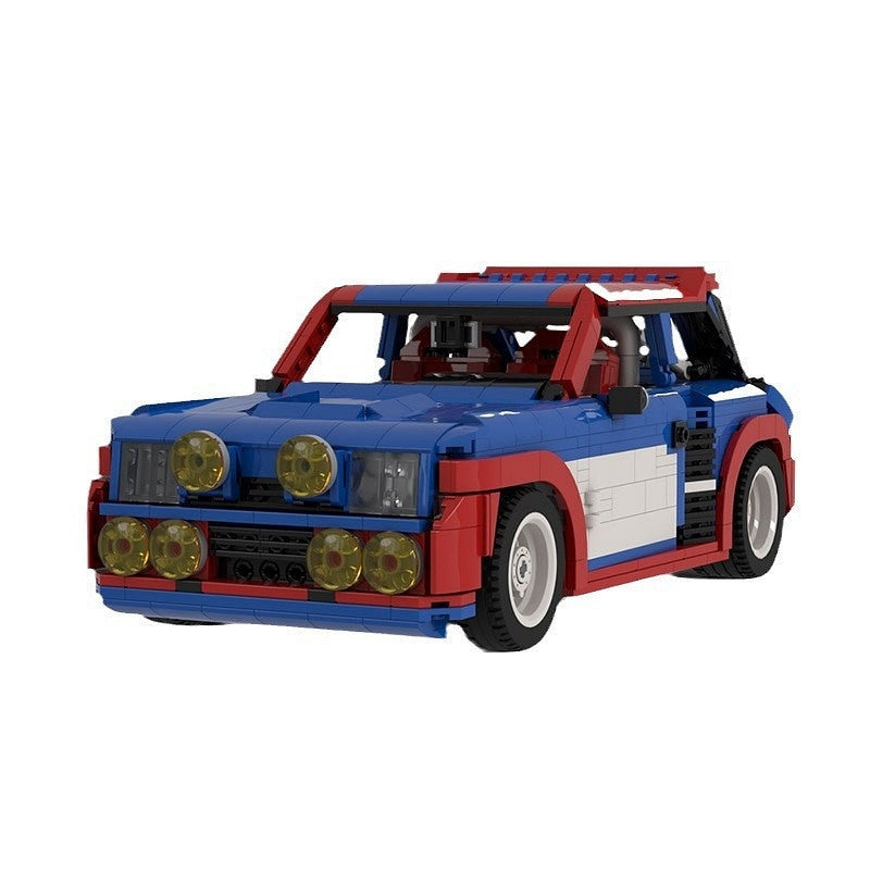 80s Turbo Rally Hatchback MOC Building Kit | Classic Race Car Model - 1