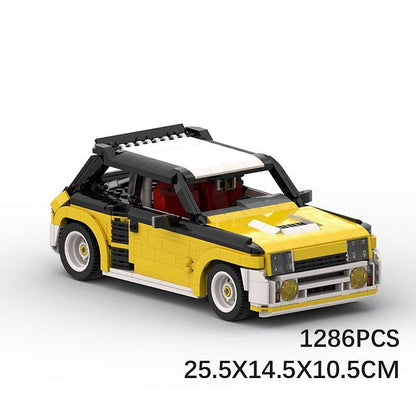80s Turbo Rally Hatchback MOC Building Kit | Classic Race Car Model - 8