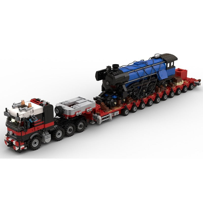 8x4 Semi-Tractor MOC Building Kit | 10-Axle Heavy Transport Truck - 2