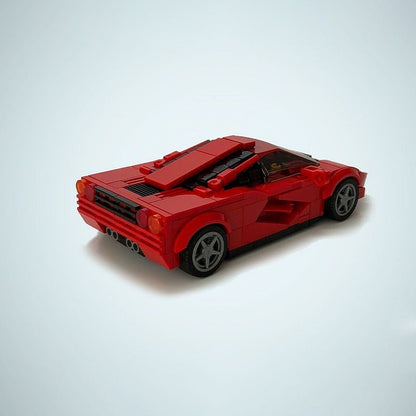 90s F1 V12 Supercar MOC Building Kit | 8-Wide Racing Vehicle Model - 3