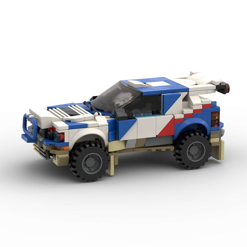 90s Italian Desert Rally Hatchback Building Kit | LEGO-Compatible MOC - 1