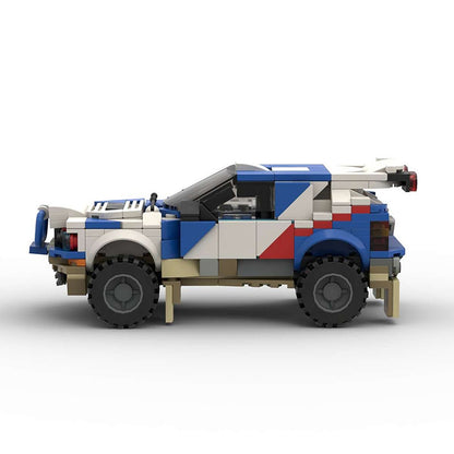 90s Italian Desert Rally Hatchback Building Kit | LEGO-Compatible MOC - 2
