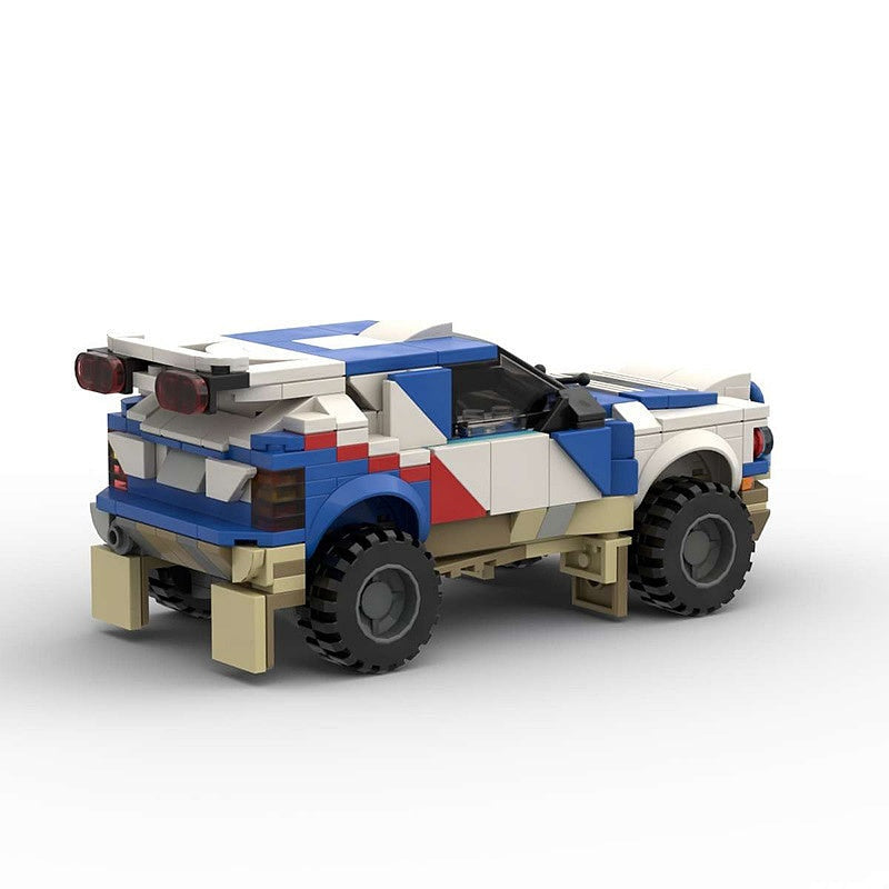 90s Italian Desert Rally Hatchback MOC Building Kit | Racing Vehicle Model - 4