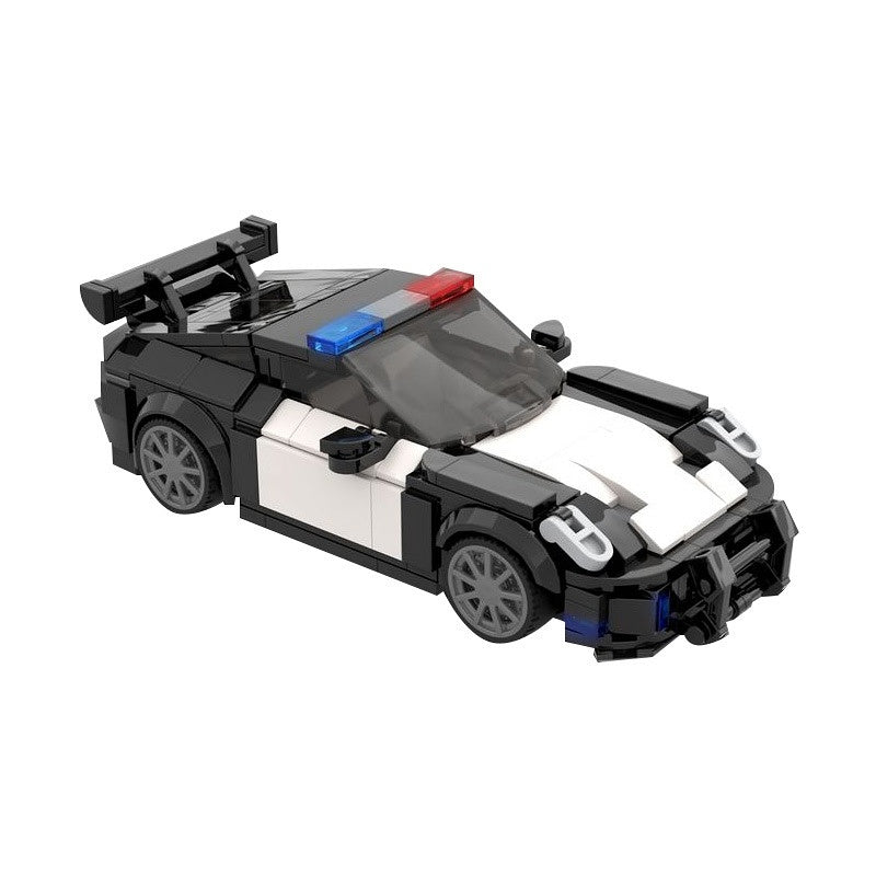 992-Style GT Sports Police Interceptor Building Kit | LEGO-Compatible MOC - 1