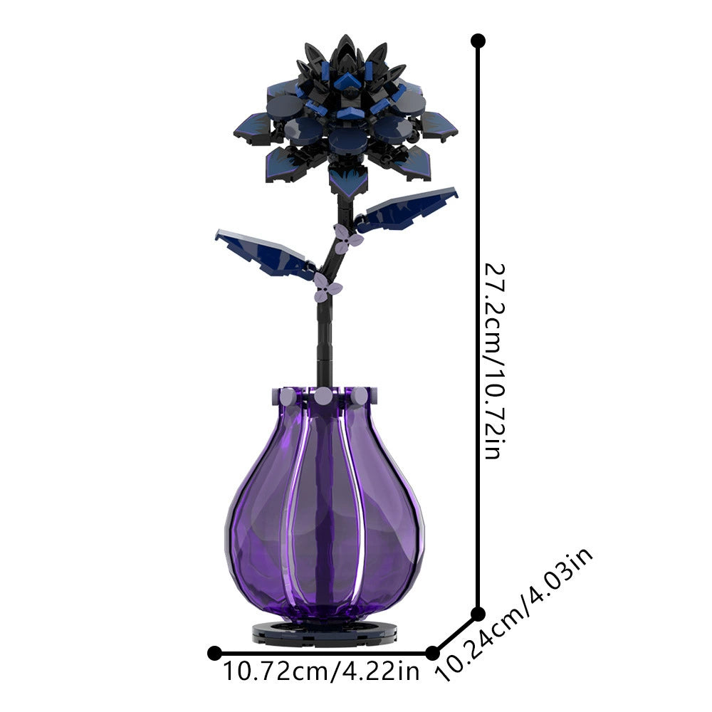 Dahlia Flower MOC Building Kit | Botanical Floral Display Model