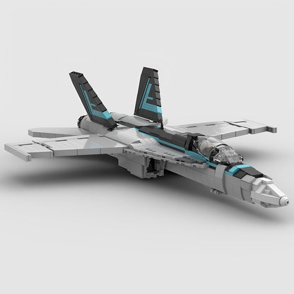 F/A-18E Super Hornet Fighter Jet MOC Building Kit - 1