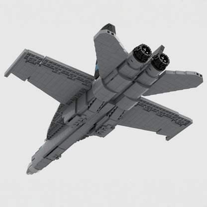 F/A-18E Super Hornet Fighter Jet MOC Building Kit - 2