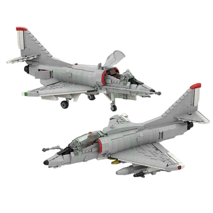 A-4 Skyhawk 1:35 Military Fighter Jet MOC Building Kit - 2
