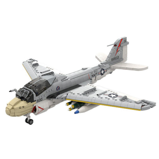 A-6E Intruder Attack Aircraft Building Kit | 1:35 Scale | LEGO-Compatible MOC - 1