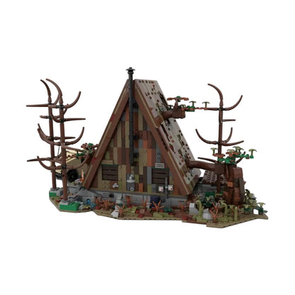 A-frame cabin Apocalypse Version Building Kit | LEGO-Compatible MOC - 1