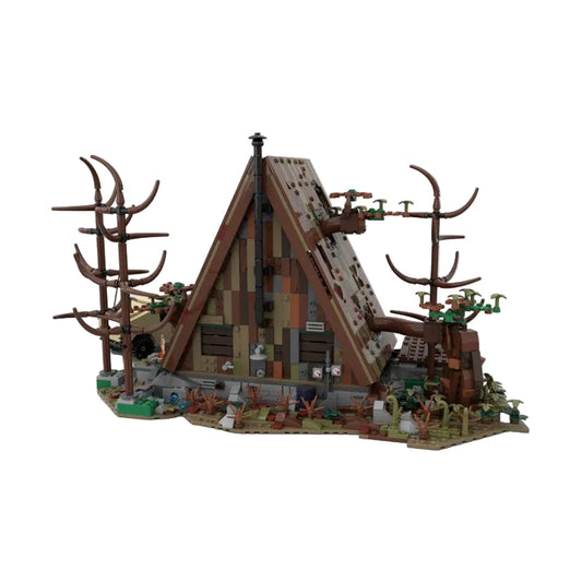 A-frame cabin Apocalypse Version Building Kit | LEGO-Compatible MOC - 1
