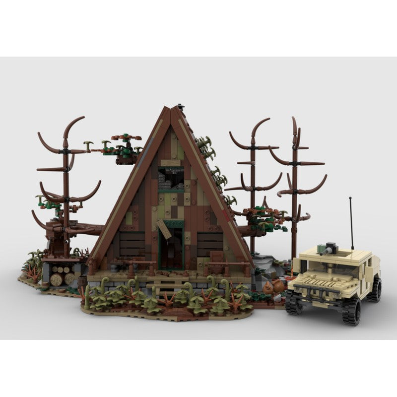 A-frame cabin Apocalypse Version Building Kit | LEGO-Compatible MOC - 4